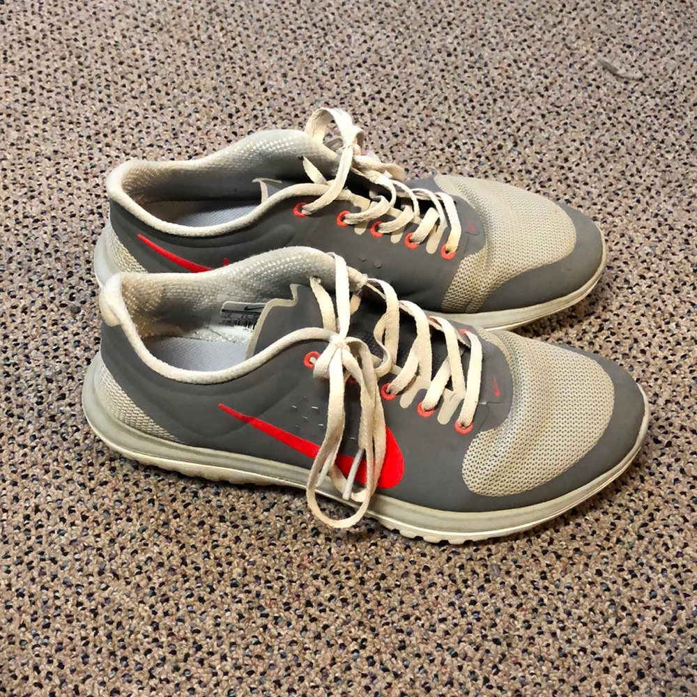 gray sneakers